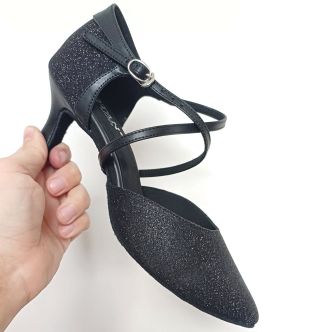 💃 Eleganz und Komfort auf dem Parkett! ✨ Damen-Tanzschuhe BOTAN BS-5 in Schwarz mit 6,5 cm Flare-Absatz – die perfekte...